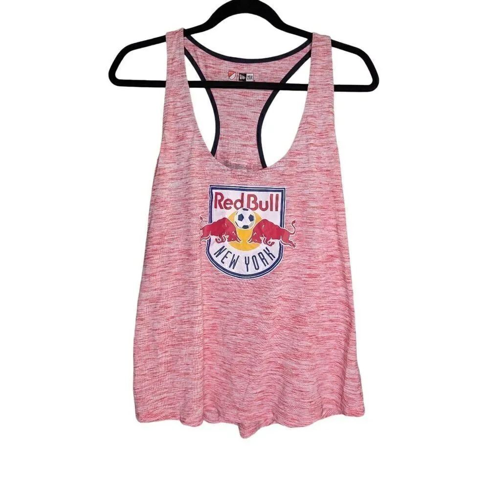 New Era New York Red Bulls Vintage Tank Top Primary Logo WHT